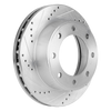 F-250/F-350 SUPER DUTY 99-04 / EXCURSION 00-05 FRONT BRAKE DISC RH=LH, 4WD, Cross-drilled and Slotted