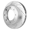 F-250/F-350 SUPER DUTY 99-04 / EXCURSION 00-05 FRONT BRAKE DISC RH=LH, 4WD, Cross-drilled and Slotted