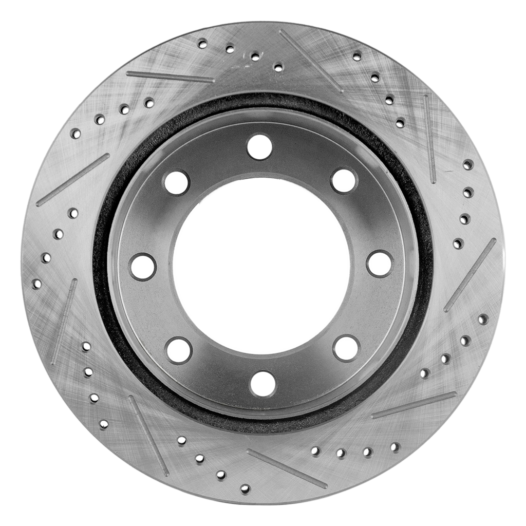 F-250 SUPER DUTY/F-350 SUPER DUTY 99-04 / EXCURSION 00-05 REAR BRAKE DISC RH=LH, Cross-drilled and Slotted