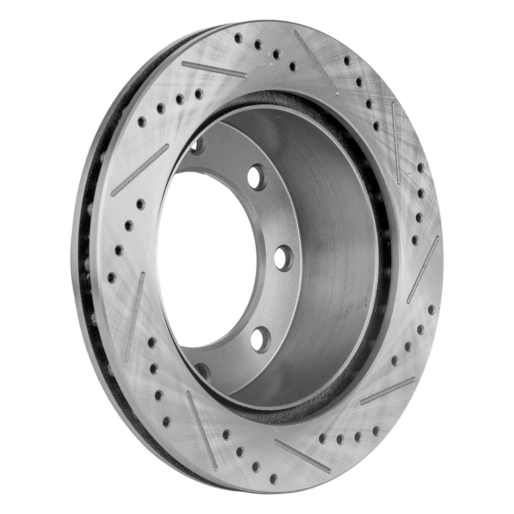 F-250 SUPER DUTY/F-350 SUPER DUTY 99-04 / EXCURSION 00-05 REAR BRAKE DISC RH=LH, Cross-drilled and Slotted