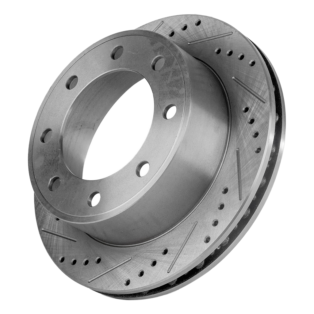 F-250 SUPER DUTY/F-350 SUPER DUTY 99-04 / EXCURSION 00-05 REAR BRAKE DISC RH=LH, Cross-drilled and Slotted