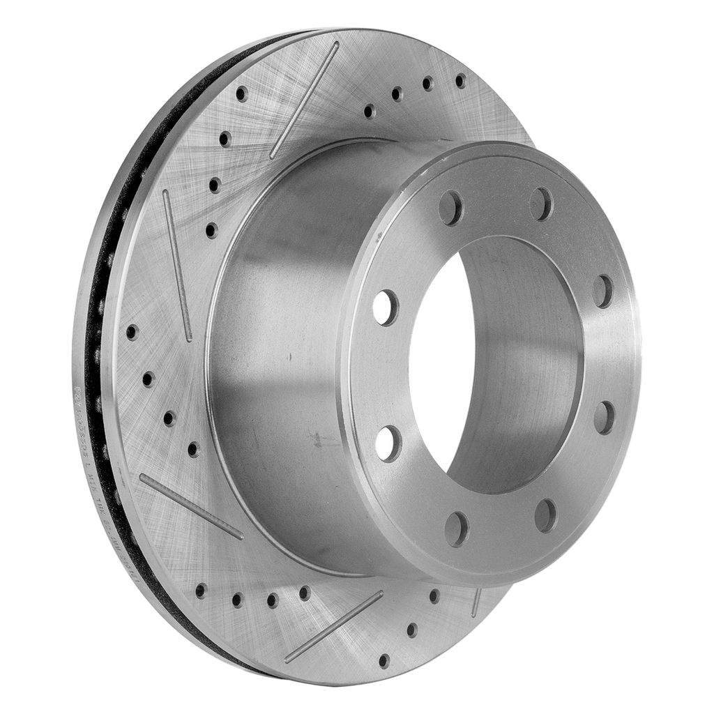 F-250/F-350 SUPER DUTY 05-12 REAR BRAKE DISC RH=LH, Cross-drilled and Slotted