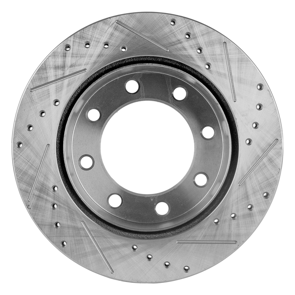 F-250/F-350 SUPER DUTY 05-12 REAR BRAKE DISC RH=LH, Cross-drilled and Slotted