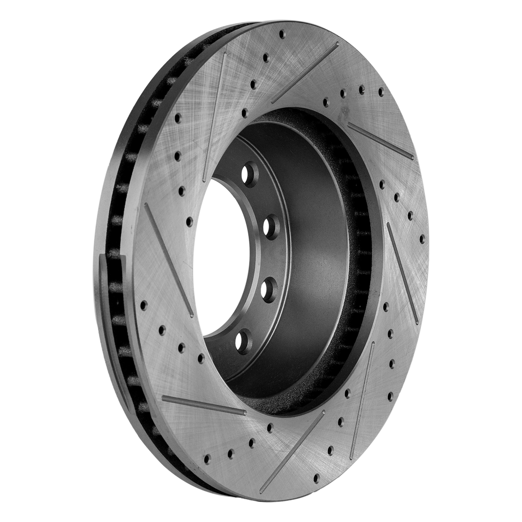 F-450/F-550 SUPER DUTY 05-16 FRONT BRAKE DISC RH=LH, Cross-drilled and Slotted