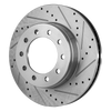 F-450/F-550 SUPER DUTY 05-16 FRONT BRAKE DISC RH=LH, Cross-drilled and Slotted