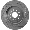 FIVE HUNDRED/FREESTYLE 05-07 / FLEX 09-19 REAR BRAKE DISC RH=LH, Cross-drilled and Slotted