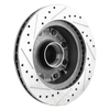 F-SERIES PICKUP 95-03/ECONOLINE VAN 95-99 FRONT BRAKE DISC RH=LH, Cross-drilled and Slotted