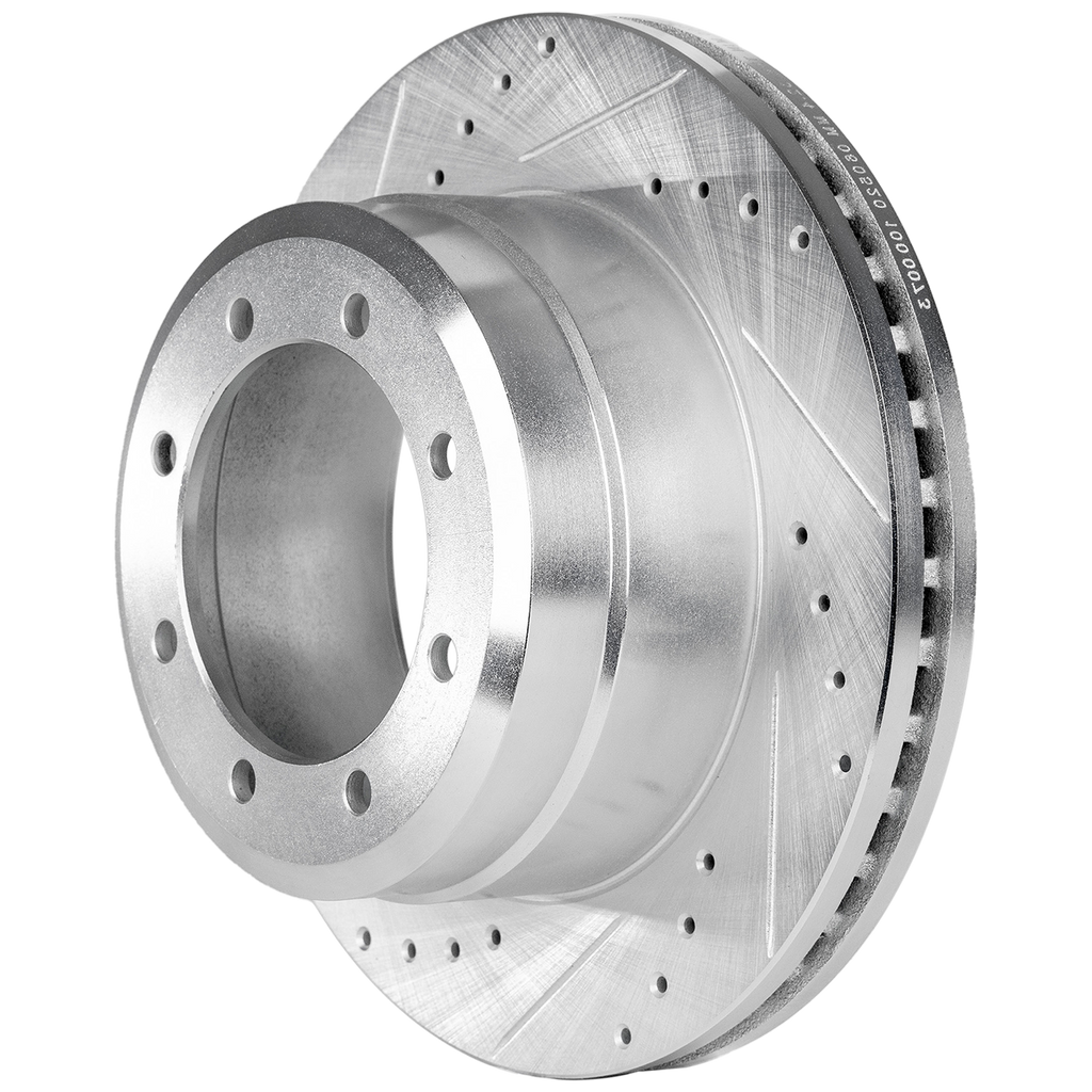 F-350/F-450 SUPER DUTY 05-12 REAR BRAKE DISC RH=LH, Cross-drilled and Slotted