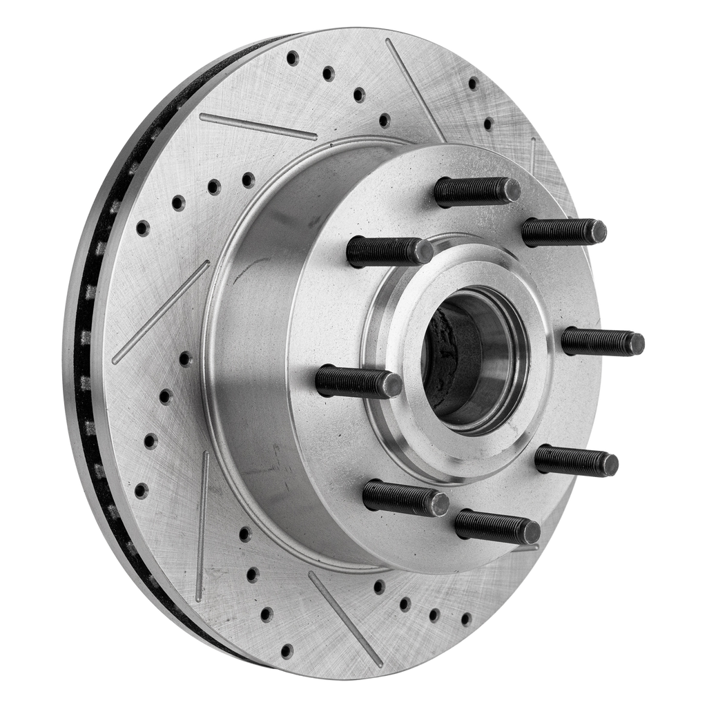 F-250/F-350 SUPER DUTY 07-12 FRONT BRAKE DISC RH=LH, RWD, Cross-drilled and Slotted