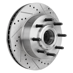 F-250/F-350 SUPER DUTY 07-12 FRONT BRAKE DISC RH=LH, RWD, Cross-drilled and Slotted