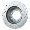 F-450/F-550 SUPER DUTY 99-04 / E-550 ECONOLINE SUPER DUTY 02-02 FRONT BRAKE DISC RH=LH, Cross-drilled and Slotted