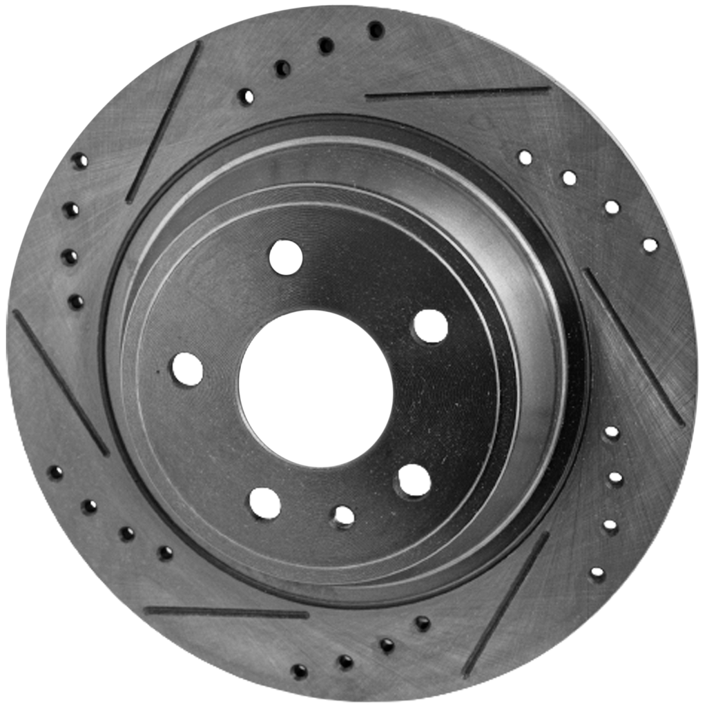 FUSION 13-18/MKZ 13-16 REAR BRAKE DISC RH=LH, 5 Lugs, Cross-drilled and Slotted