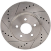 MUSTANG 05-14 FRONT BRAKE DISC RH=LH, Cross-drilled and Slotted