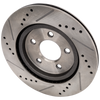 MUSTANG 05-14 REAR BRAKE DISC RH=LH, Cross-drilled and Slotted