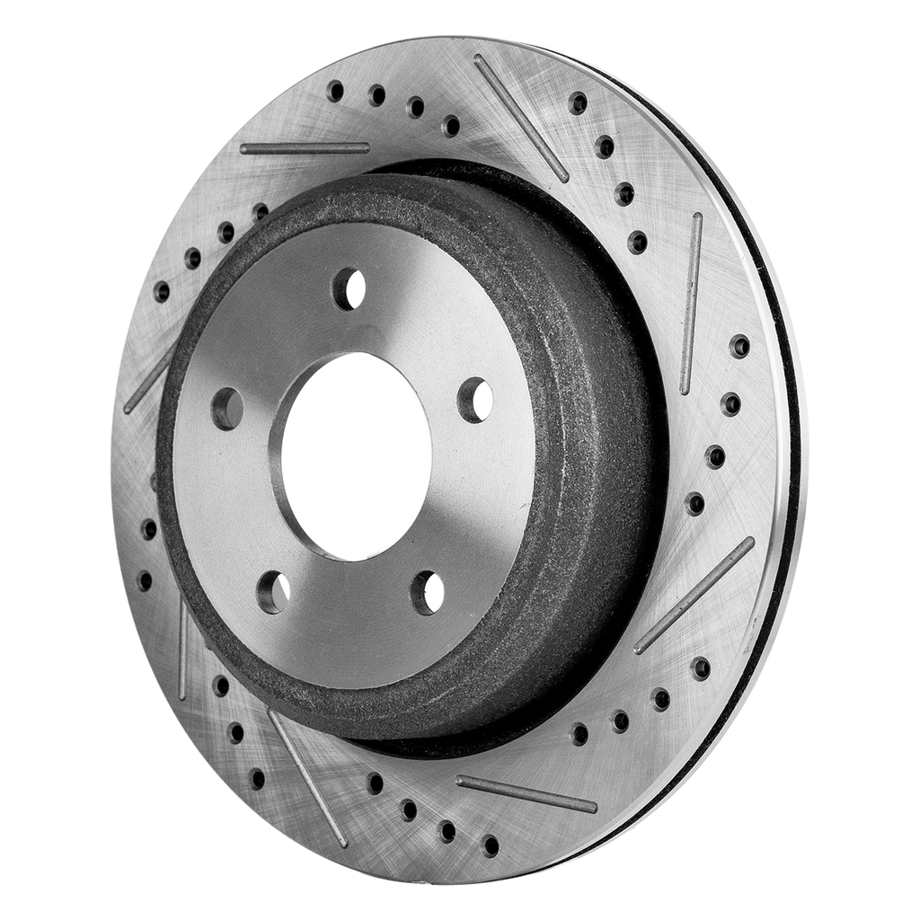 RANGER 10-11/B2300 PICKUP 10-10 REAR BRAKE DISC RH=LH, Cross-drilled and Slotted