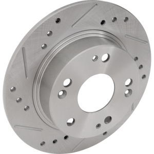 ACCORD 03-07/TSX 04-08 REAR BRAKE DISC RH=LH, Cross-drilled and Slotted