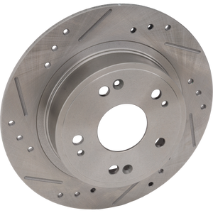 ILX 16-22/ACCORD 05-21/HR-V 16-22 REAR BRAKE DISC RH=LH, Cross-drilled and Slotted