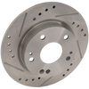 CIVIC 16-20/INSIGHT 19-21 REAR BRAKE DISC RH=LH, Cross-drilled and Slotted