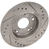 CIVIC 16-20/INSIGHT 19-21 REAR BRAKE DISC RH=LH, Cross-drilled and Slotted