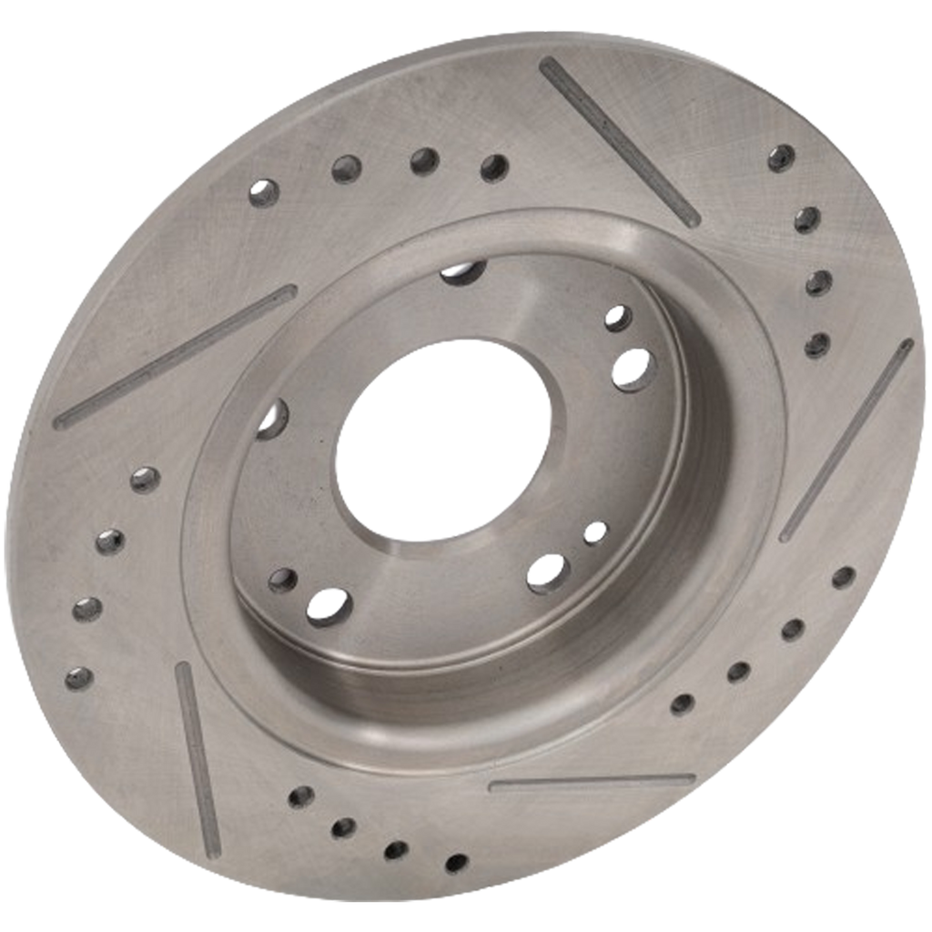 CIVIC 16-20/INSIGHT 19-21 REAR BRAKE DISC RH=LH, Cross-drilled and Slotted