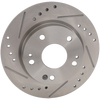 CIVIC 16-20/INSIGHT 19-21 REAR BRAKE DISC RH=LH, Cross-drilled and Slotted