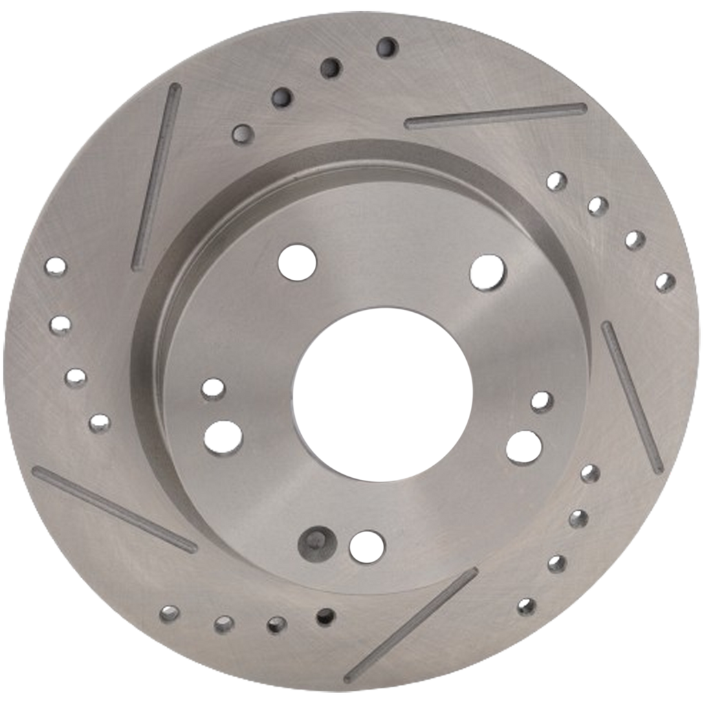 CIVIC 16-20/INSIGHT 19-21 REAR BRAKE DISC RH=LH, Cross-drilled and Slotted