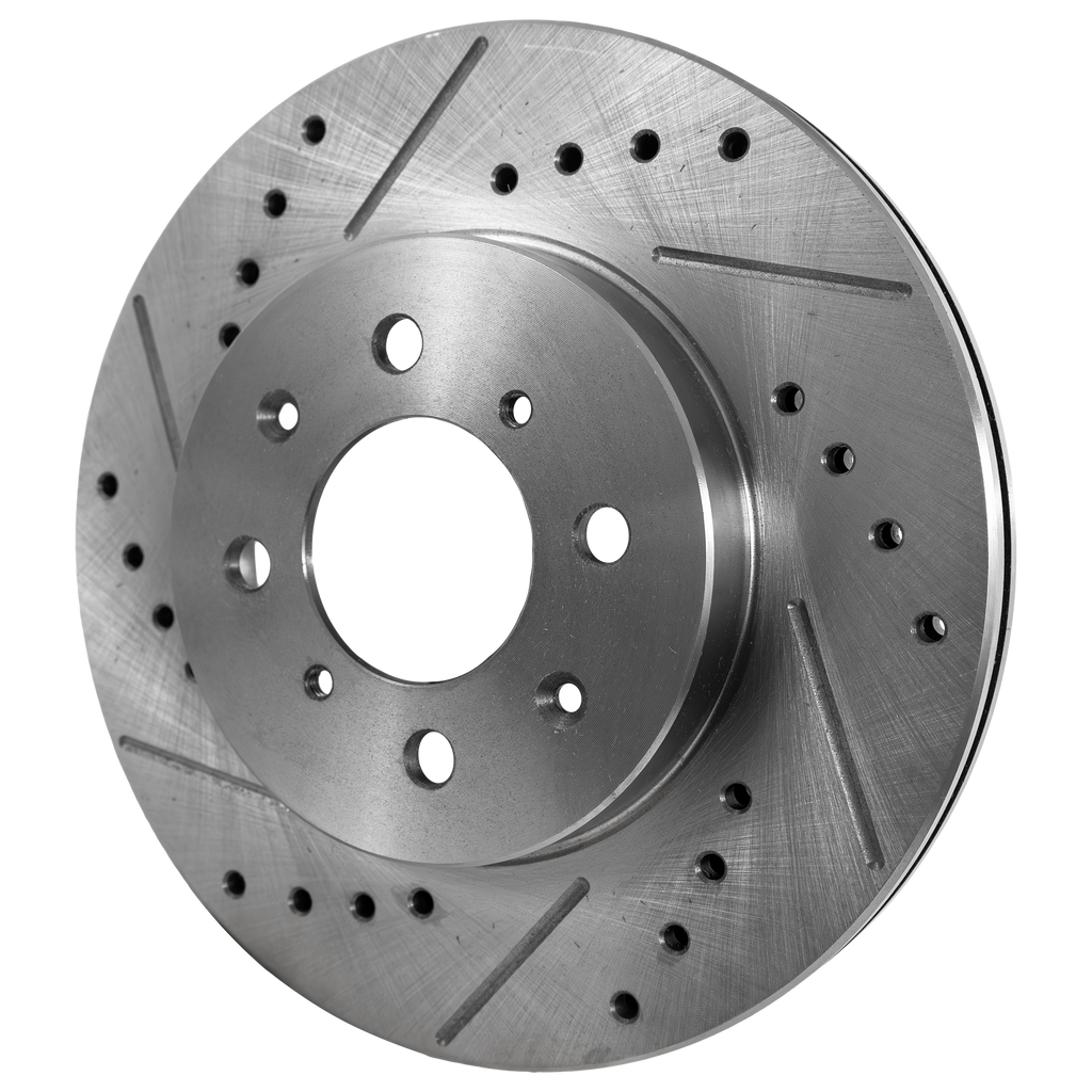 EL 97-05/CIVIC 90-05/INTEGRA 90-01 FRONT BRAKE DISC RH=LH, Cross-drilled and Slotted