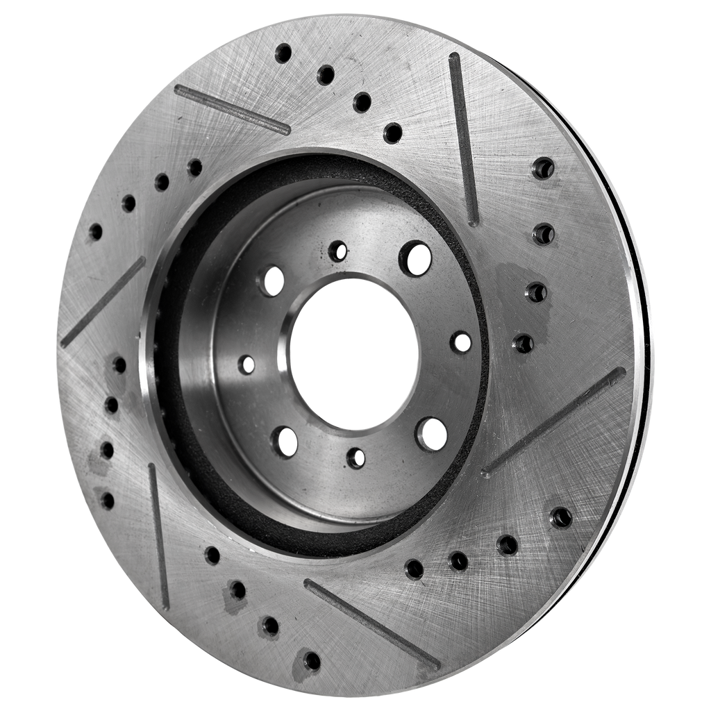 EL 97-05/CIVIC 90-05/INTEGRA 90-01 FRONT BRAKE DISC RH=LH, Cross-drilled and Slotted