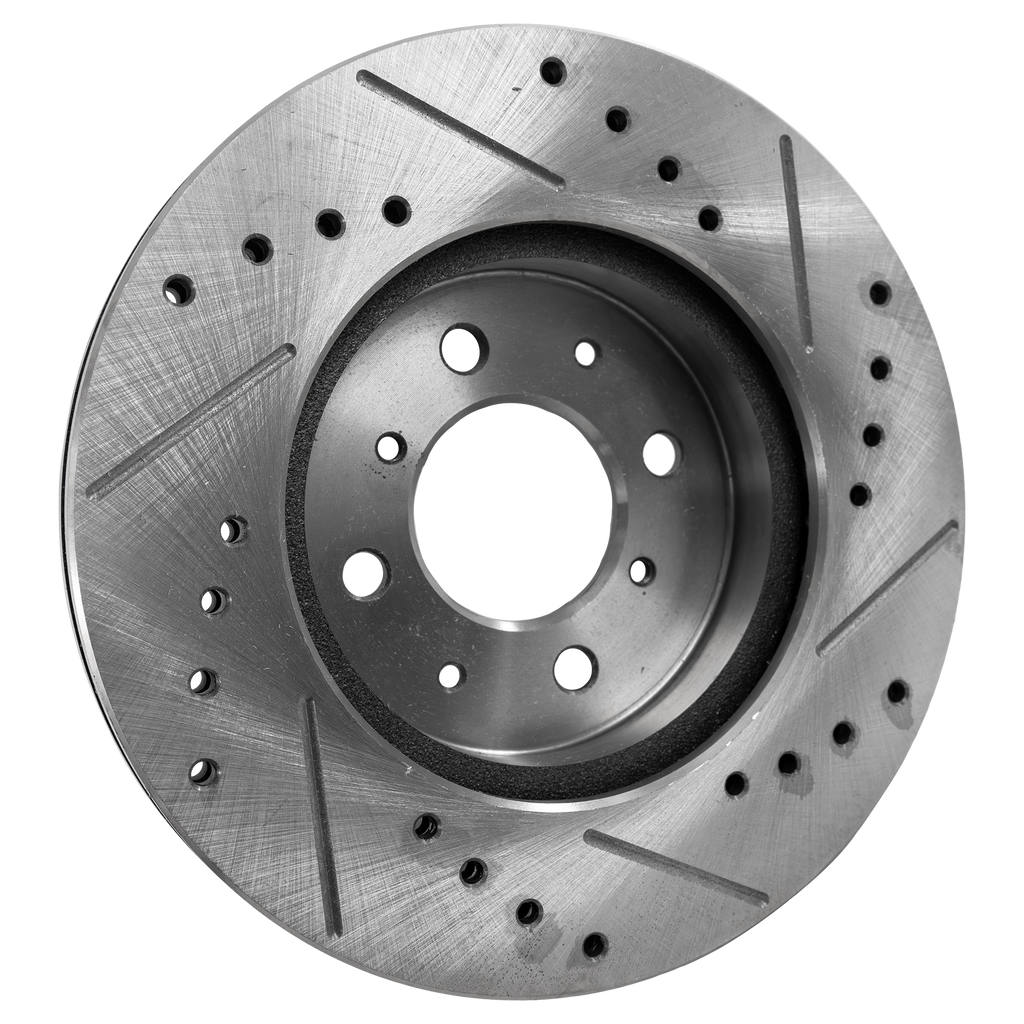 EL 97-05/CIVIC 90-05/INTEGRA 90-01 FRONT BRAKE DISC RH=LH, Cross-drilled and Slotted