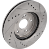 CR-V 07-16/RDX 07-12 FRONT BRAKE DISC RH=LH, Cross-drilled and Slotted