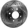 CRX 90-91/CIVIC 90-00 FRONT BRAKE DISC RH=LH, Cross-drilled and Slotted