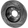 CRX 90-91/CIVIC 90-00 FRONT BRAKE DISC RH=LH, Cross-drilled and Slotted