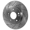 ELANTRA 11-20/SOUL 14-22 FRONT BRAKE DISC RH=LH, Cross-drilled and Slotted