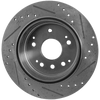 ELEMENT 03-11/TL 04-08 REAR BRAKE DISC RH=LH, Cross-drilled and Slotted