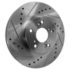 CL 01-03/ODYSSEY 99-04/TSX 04-14 FRONT BRAKE DISC RH=LH, Cross-drilled and Slotted