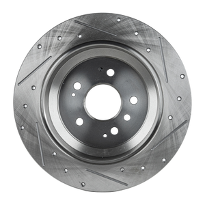 PILOT 16-20/RIDGELINE 17-20/PASSPORT 19-21 REAR BRAKE DISC RH=LH, Cross-drilled and Slotted