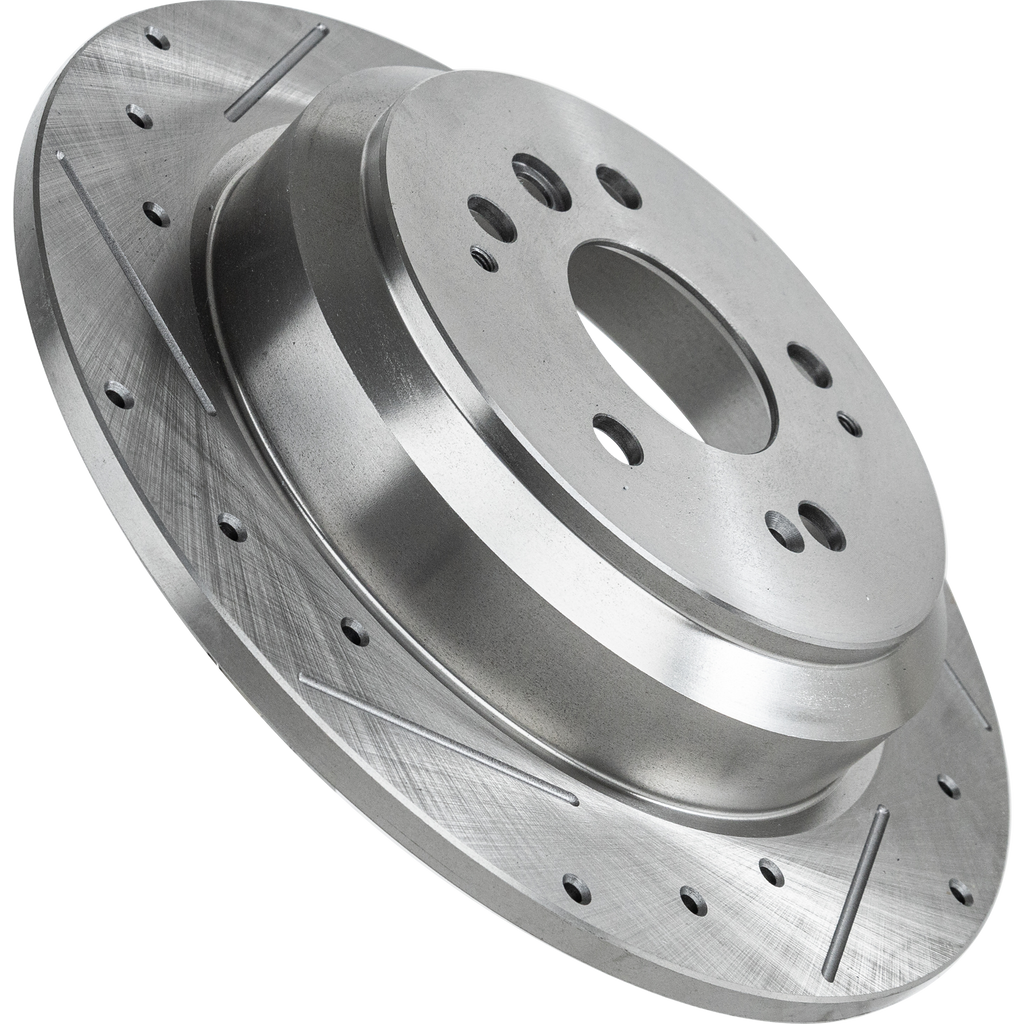 PILOT 16-20/RIDGELINE 17-20/PASSPORT 19-21 REAR BRAKE DISC RH=LH, Cross-drilled and Slotted