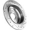 PILOT 16-20/RIDGELINE 17-20/PASSPORT 19-21 REAR BRAKE DISC RH=LH, Cross-drilled and Slotted