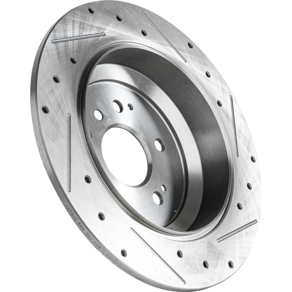 PILOT 16-20/RIDGELINE 17-20/PASSPORT 19-21 REAR BRAKE DISC RH=LH, Cross-drilled and Slotted