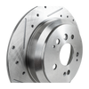 PILOT 16-20/RIDGELINE 17-20/PASSPORT 19-21 REAR BRAKE DISC RH=LH, Cross-drilled and Slotted