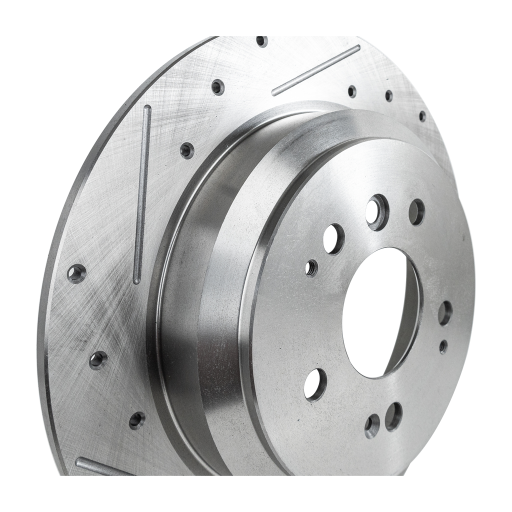 PILOT 16-20/RIDGELINE 17-20/PASSPORT 19-21 REAR BRAKE DISC RH=LH, Cross-drilled and Slotted