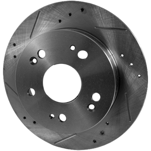 CSX 06-11/PRELUDE 97-01/CIVIC 06-15 REAR BRAKE DISC RH=LH, Cross-drilled and Slotted