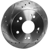 CSX 06-11/PRELUDE 97-01/CIVIC 06-15 REAR BRAKE DISC RH=LH, Cross-drilled and Slotted