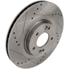 SANTA FE 13-19 FRONT BRAKE DISC RH=LH, Cross-drilled and Slotted