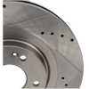 SANTA FE 13-19 FRONT BRAKE DISC RH=LH, Cross-drilled and Slotted