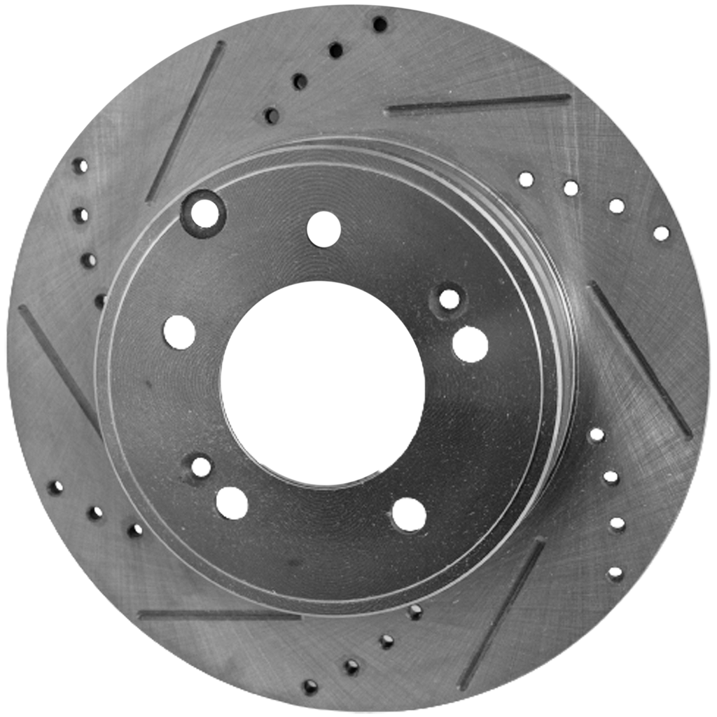 SONATA 05-19/OPTIMA 11-20 REAR BRAKE DISC RH=LH, Cross-drilled and Slotted