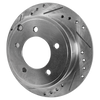 SEBRING 07-10 / COMPASS/PATRIOT 09-17 REAR BRAKE DISC RH=LH, Cross-drilled and Slotted