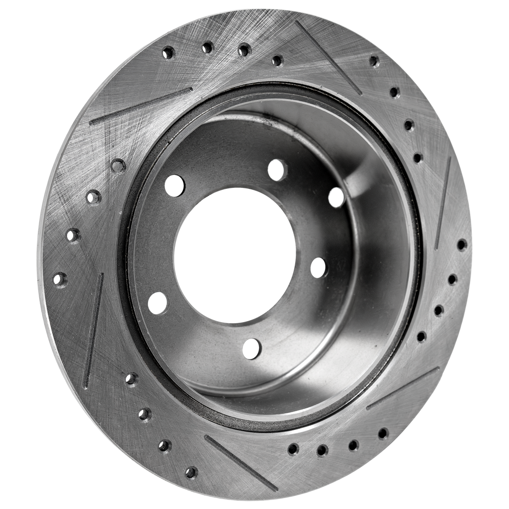 SEBRING 07-10 / COMPASS/PATRIOT 09-17 REAR BRAKE DISC RH=LH, Cross-drilled and Slotted