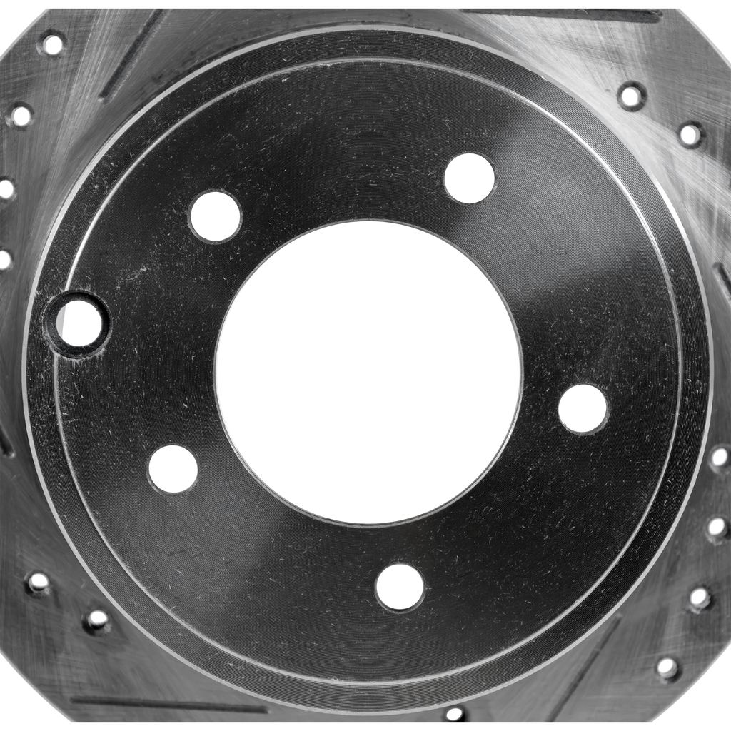 SEBRING 07-10 / COMPASS/PATRIOT 09-17 REAR BRAKE DISC RH=LH, Cross-drilled and Slotted