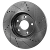 SEBRING 07-10 / COMPASS/PATRIOT 09-17 REAR BRAKE DISC RH=LH, Cross-drilled and Slotted